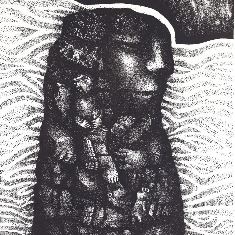 De la serie Rumi: La aparición de la madre piedra en una noche estrellada